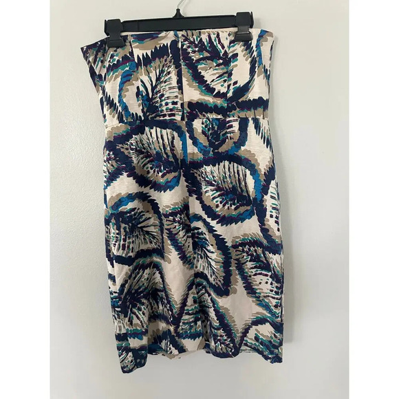 Banana Republic Strapless Silk Wrap Dress Sz 6 - Picture 3 of 3